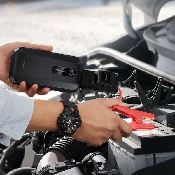 Пускозарядний пристрій Бустер Baseus AIR Car Jump Starter Super Energy 10000 mAh Black Baseus 10000 mAh фото