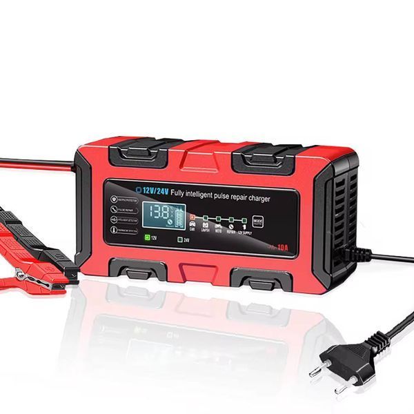 Зарядний пристрій 12V/10A 24V/5A для акумуляторів 6-200 А/Г кислотні, AGM, GEL, EFB, кальцієві LiFePO4 Зарядний пристрій 10A фото