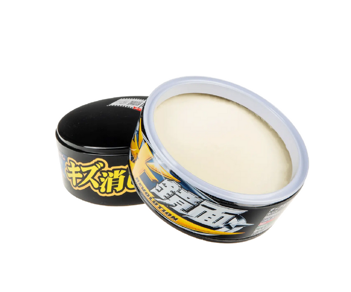 Поліроль-антицарапін SOFT99 Scratch Clear Revolution для темних авто Clear Wax Mirror Finish Black фото