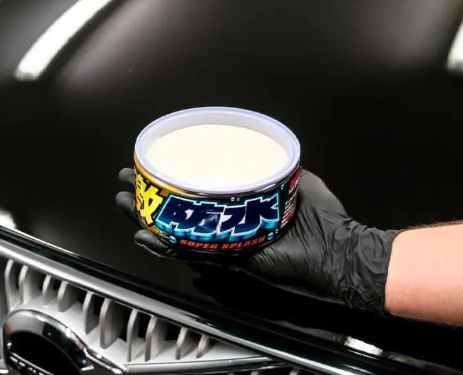 Твердий віск SOFT99 Water Block Wax Black для темних авто гідрофобний захист до 4 місяців дзеркальний блиск синтетичний  Віск Water Block Wax Black фото