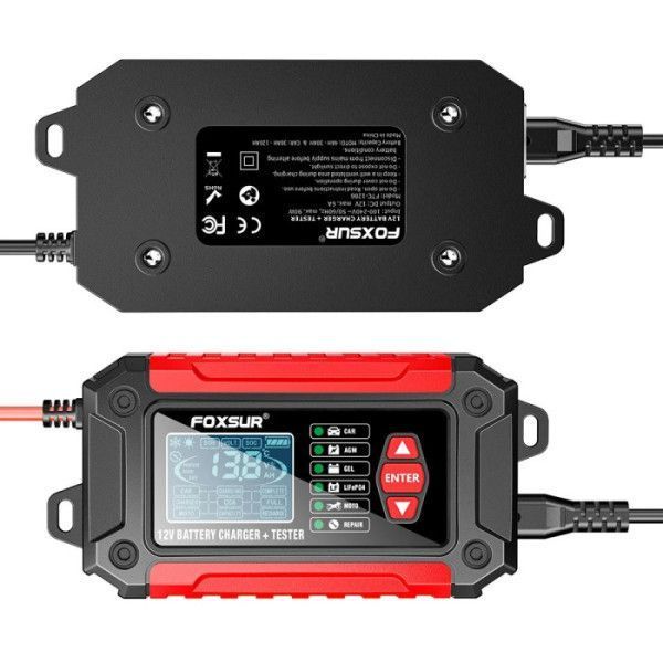 FOXSUR 12V 6A FTC-1206 - імпульсний зарядний пристрій та тестер АКБ FTC-1206 фото